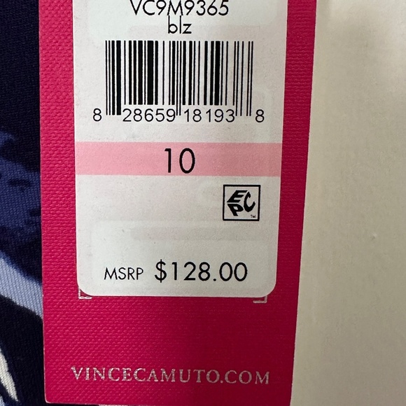 Brand New Vince Camuto Floral Printed Fit-&-Flare Dress for Woman SIze 10 White - Picture 5 of 12